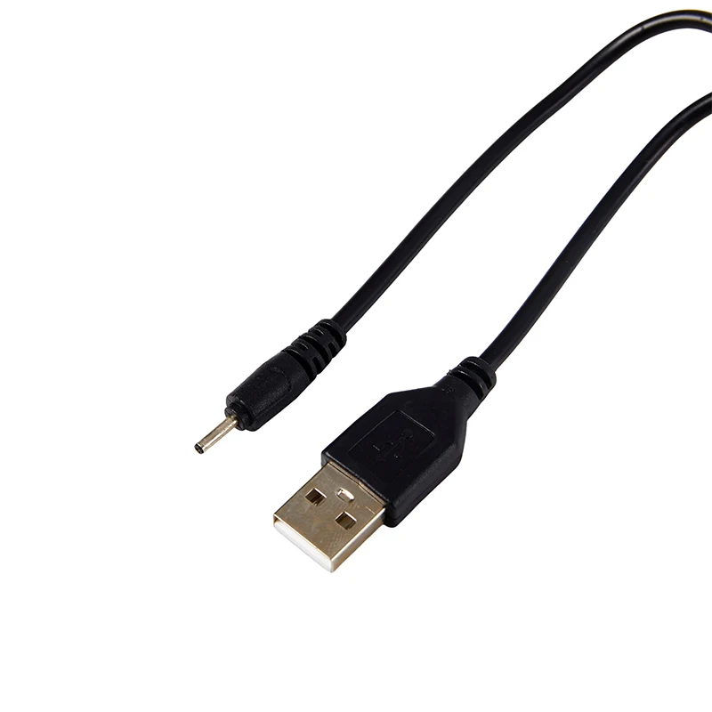 1Pc Outer Diameter 2mm Round Head USB Charger Cable Small Pin USB Charger Lead Cord USB Cable 1 Meter