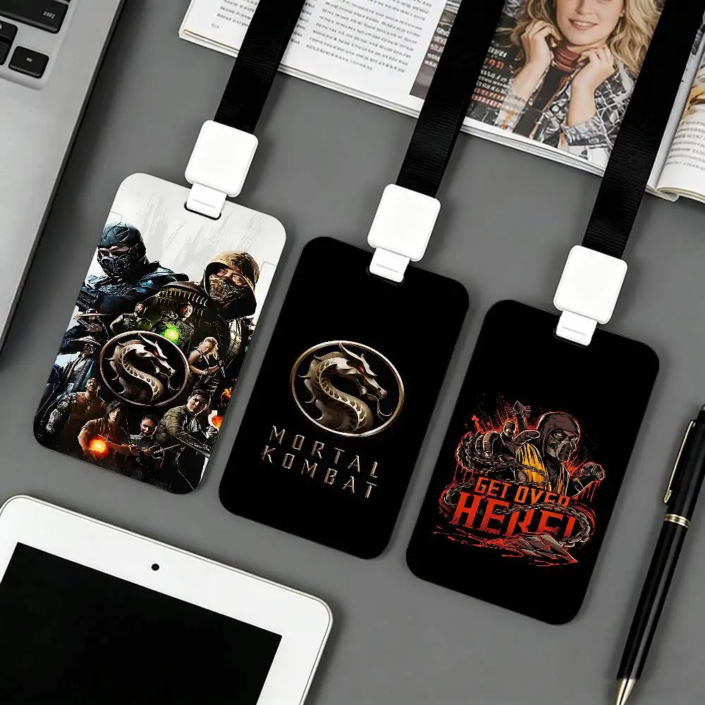 Game M-Mortal K-Kombats Holder Access Card Sleeve Keychain Work Badge Clip Neck Lanyard For Office And Campus Use Name Tag - view 3