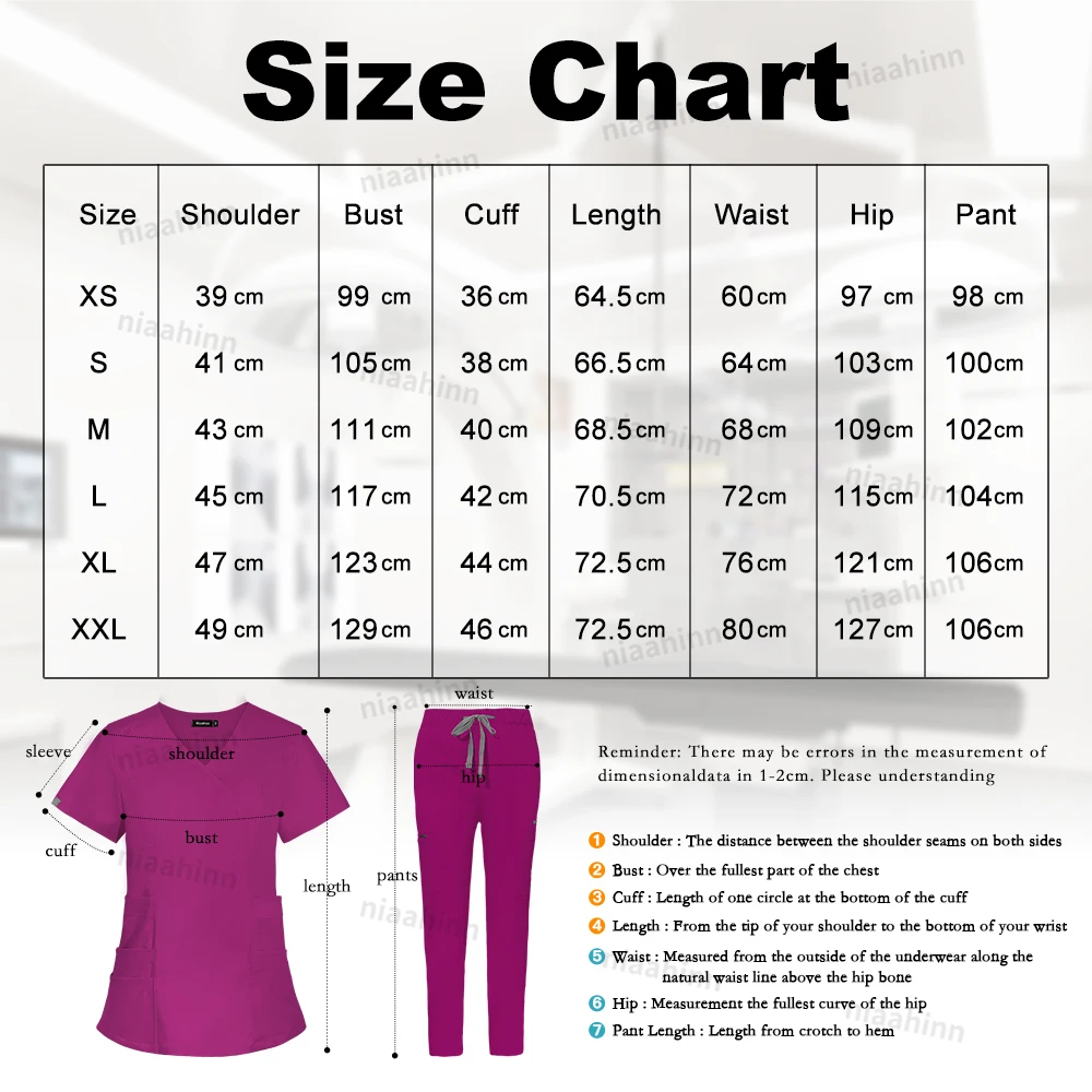 Medical Nursing Scrub Cleaning Dustproof Clothing Women High Quality Short Sleeved Top+pants Suit Hospital Doctor Nurse Workwear