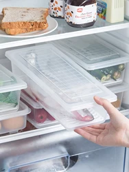 Crisper Plastic Transparent Box Rectangular Refrigerator Refrigeration Special Sealed Food Grade Kitchen Storage Box