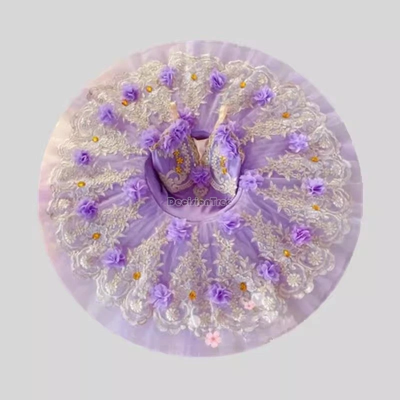 2025 saias de balé profissional das crianças trajes de desempenho feminino cisne lago gaze tutu saias trajes de desempenho de palco