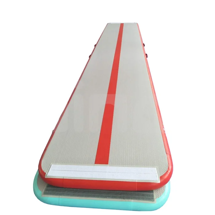 10M 12m 15m Professional Free Running Gymnastics Mat Training Inflatable Gymnastics Mat Rolling Mat Air Cushion Track