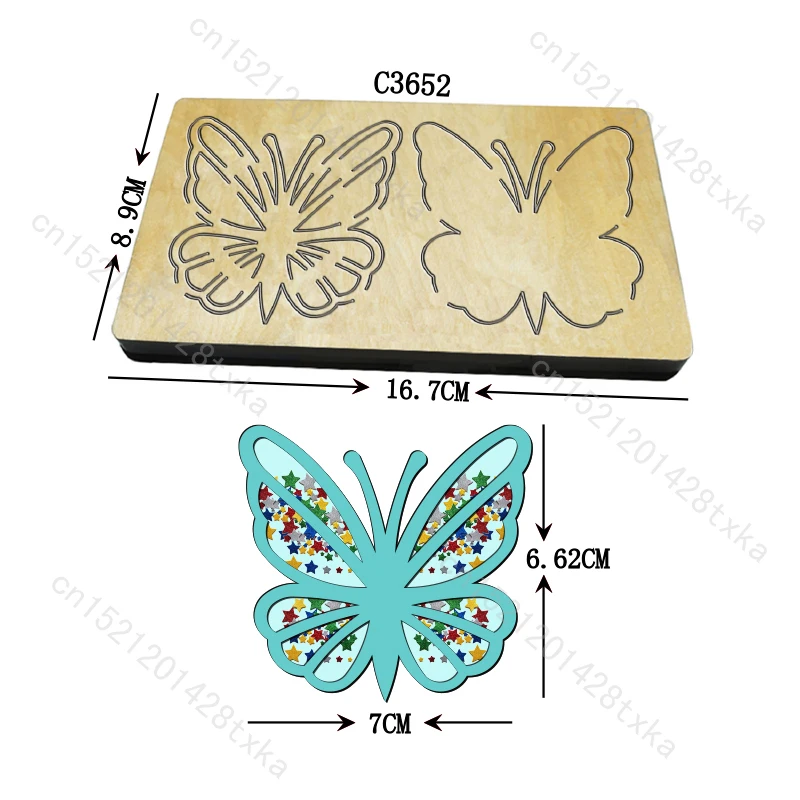 

New butterfly Bow Wooden die Scrapbooking Cutting Dies C3652