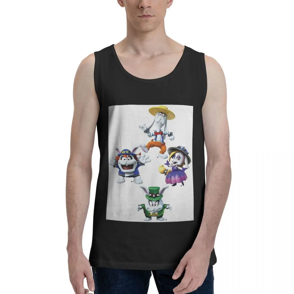 The Broodals Super Videogames Video Games Switch 100% Cotton Men's Sweatshirt Vest Sleeveless Tees Men Tank Tops T-shirt