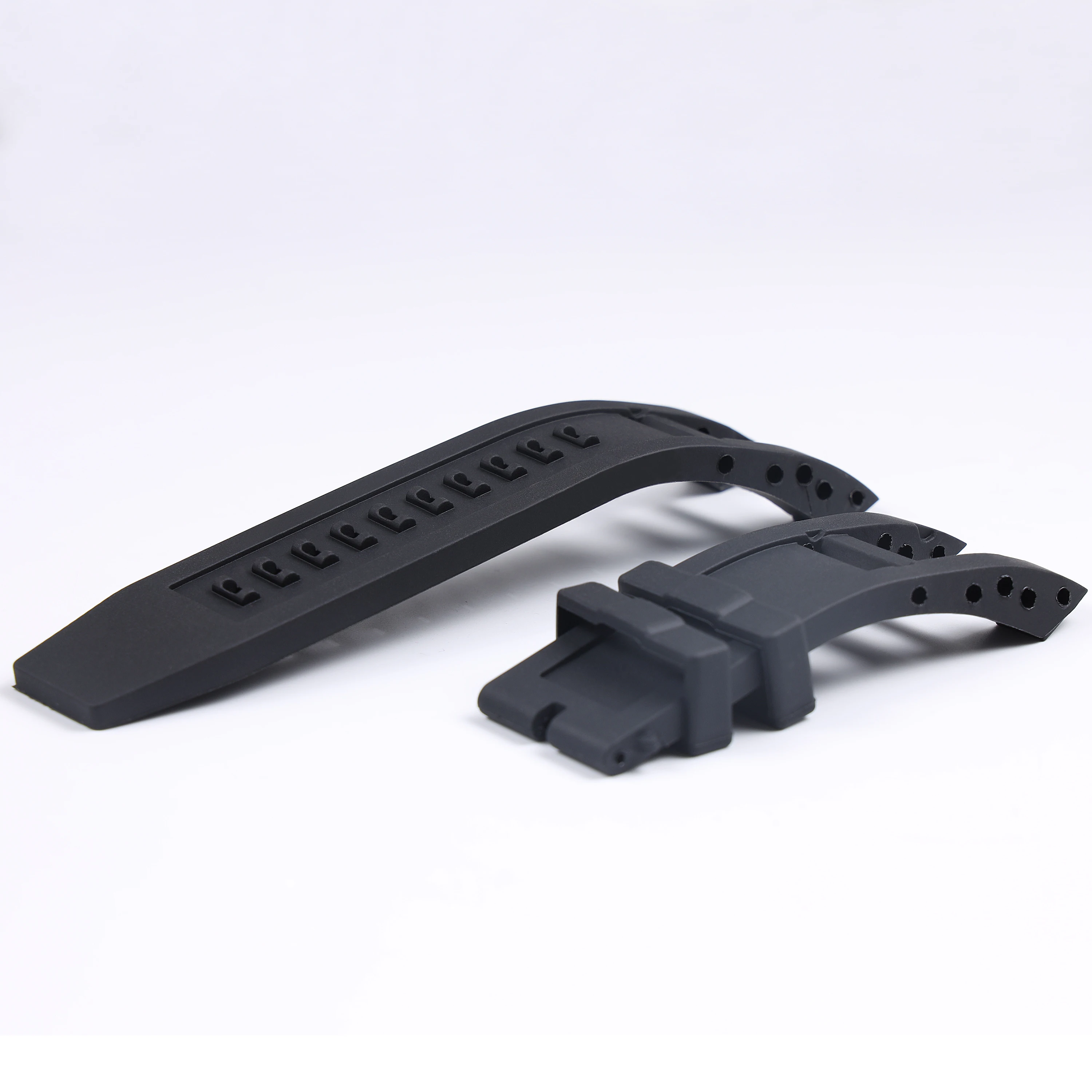 Rubber Black silicone watchband Band for Invicta strap Subaqua Noma IV Noma 4, 32mm lugs Smart Watch view 3