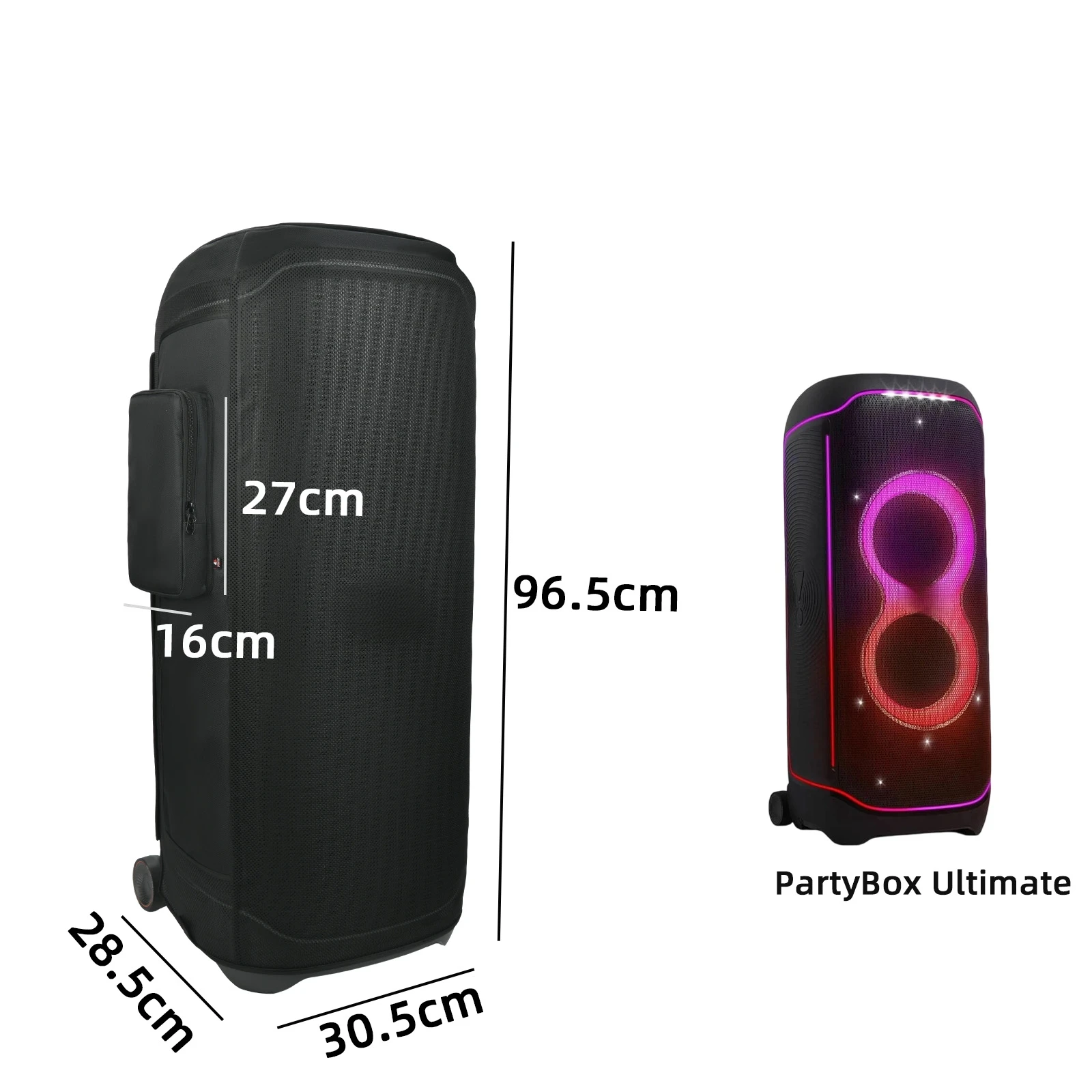 

Защитный чехол из нейлоновой сетки высокой плотности для JBL PartyBox Ultimate, пылезащитный чехол для динамика, дизайн с застежкой на молнии ​