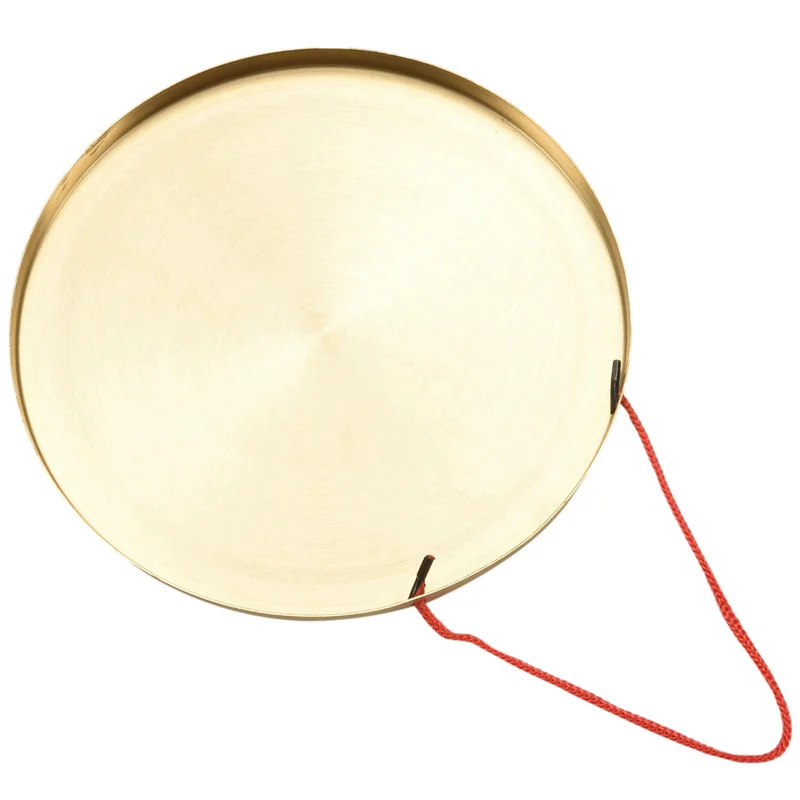 

A84I-3Pcs 22Cm Hand Gong Brass Copper Chapel Opera Percussion With Round Play Hammer