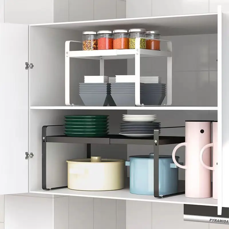 Kitchen Countertop Shelves Expandable Cabinet Storage Shelves Bulkhead Shelf Spice Storage Shelf