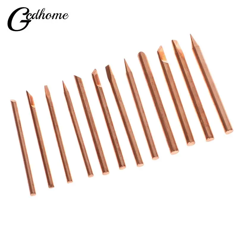 

4pcs External Heat Solder Iron Tip B C D K Pure Copper Solder Head 30W 40W 60W Replacement Tip Welder Repair Tools