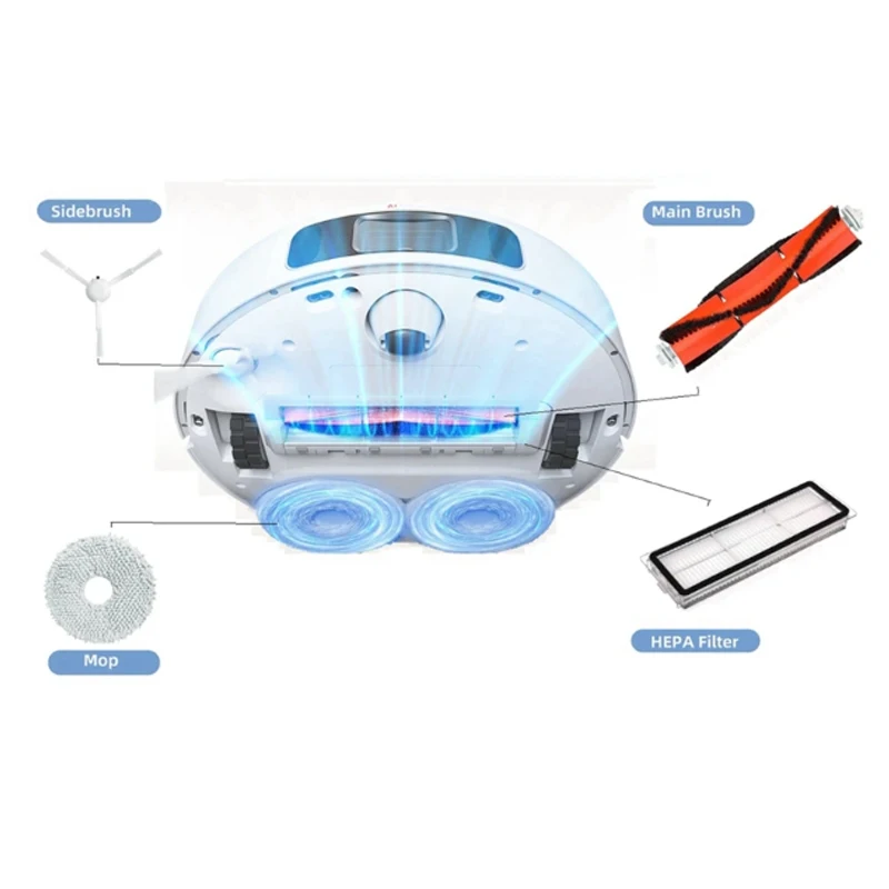 Dreame L10S Ultra / Dreame S10 Accessories Main Side Brush Hepa Filter Mop Cloth Dust Bag Spare parts