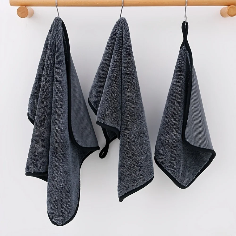 Ultra Absorbent Car Towel XXL Extra Large Microfiber Drying Towel Ultra Absorbent Thickened Technology with Twist Ring Design
