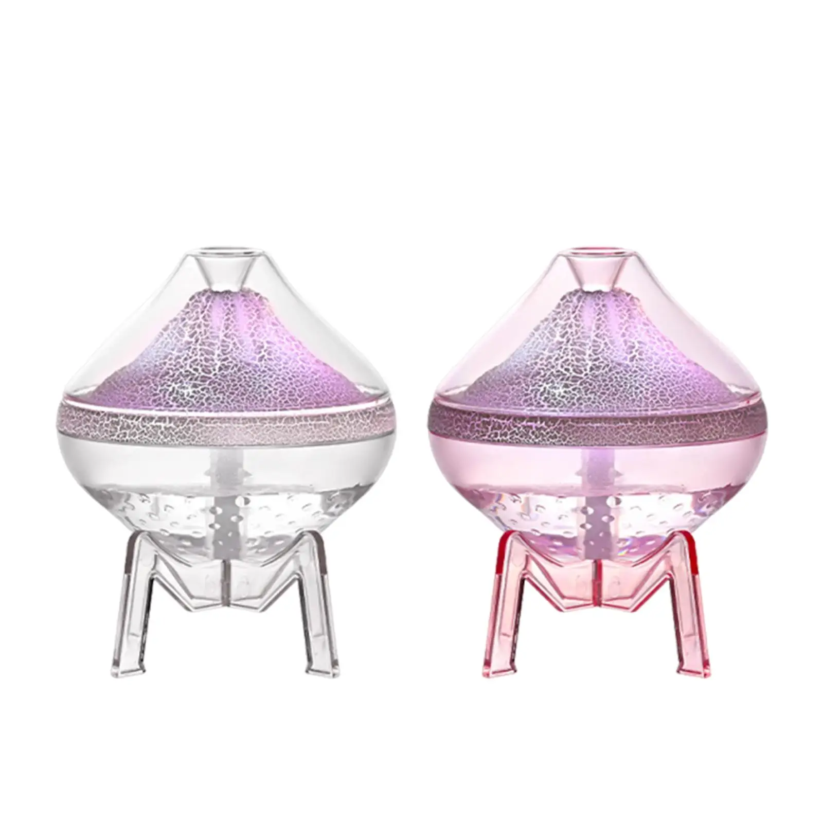 Air Humidifier Volcano Decorative Light Nightlight Cool Mist Maker Mini Humidifier Desk Humidifier for Office Plants Living Room