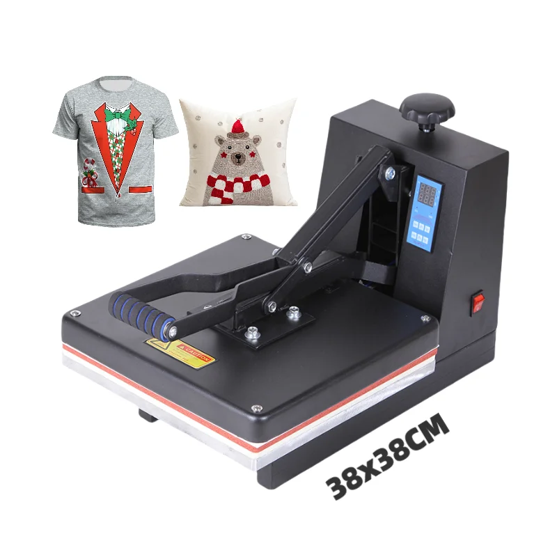 38*38CM T-Shirt Heat Press Machine High Pressure Sublimation Heat Transfer Flat Plate Pressing For Case Puzzle Photo 220V/110V