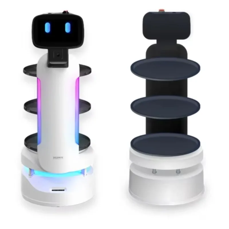 2025 العلامة التجارية الجديدة ذاتية القيادة التجارية روبوت التسليم مطعم تخدم بوت مستشفى ممرضة روبوت نادلة روبوت #2