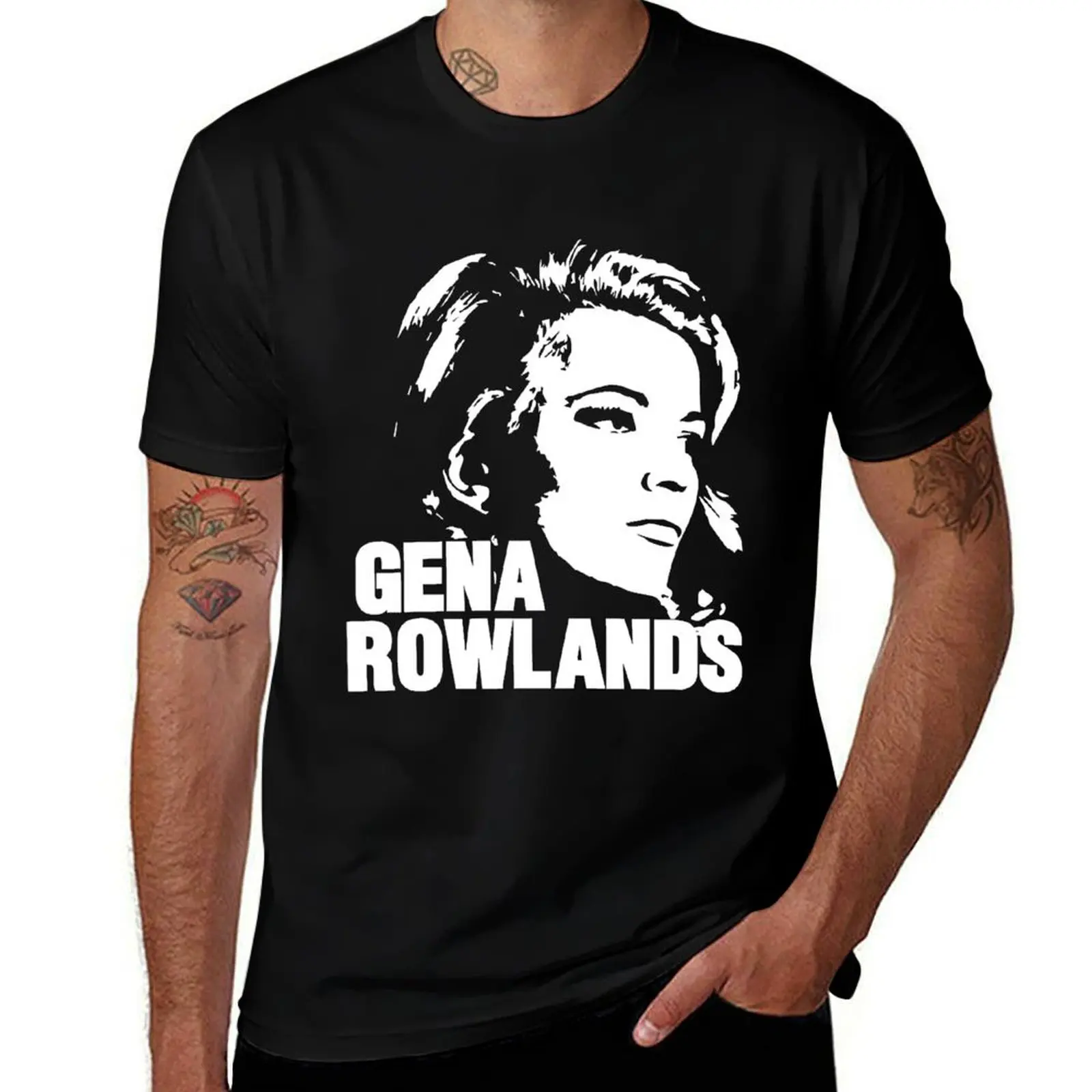 Gena Rowlands actress designs T-Shirt anime clothes vintage rapper graphic tees graphic tee shirt mens fashion