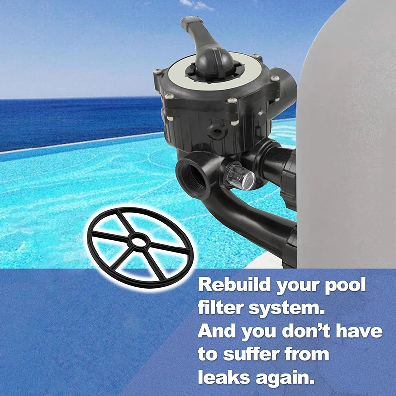 1/3/5Pcs 4 Branch Multiport Pool Filter Valve Gasket 13.5cm Valve Spider Gasket Swimming Pool Sand Filter Spares Diverter Valve