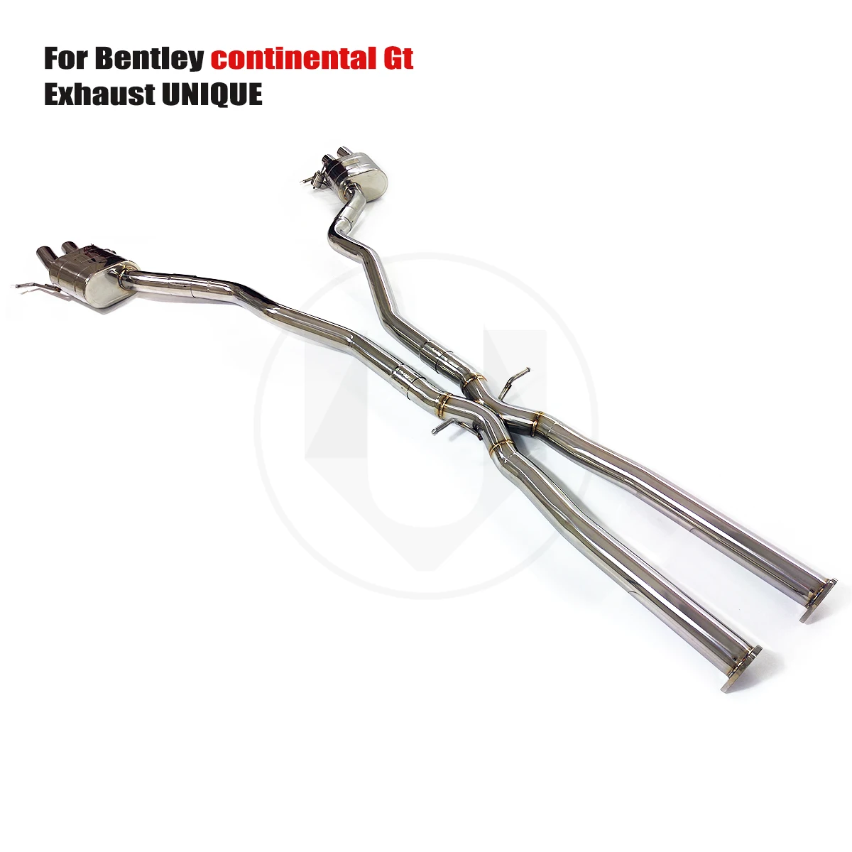 UNIQUE For 2004-2017 Bentley continental GT 6.0T performance valve exhaust system ss304 exhaust muffler