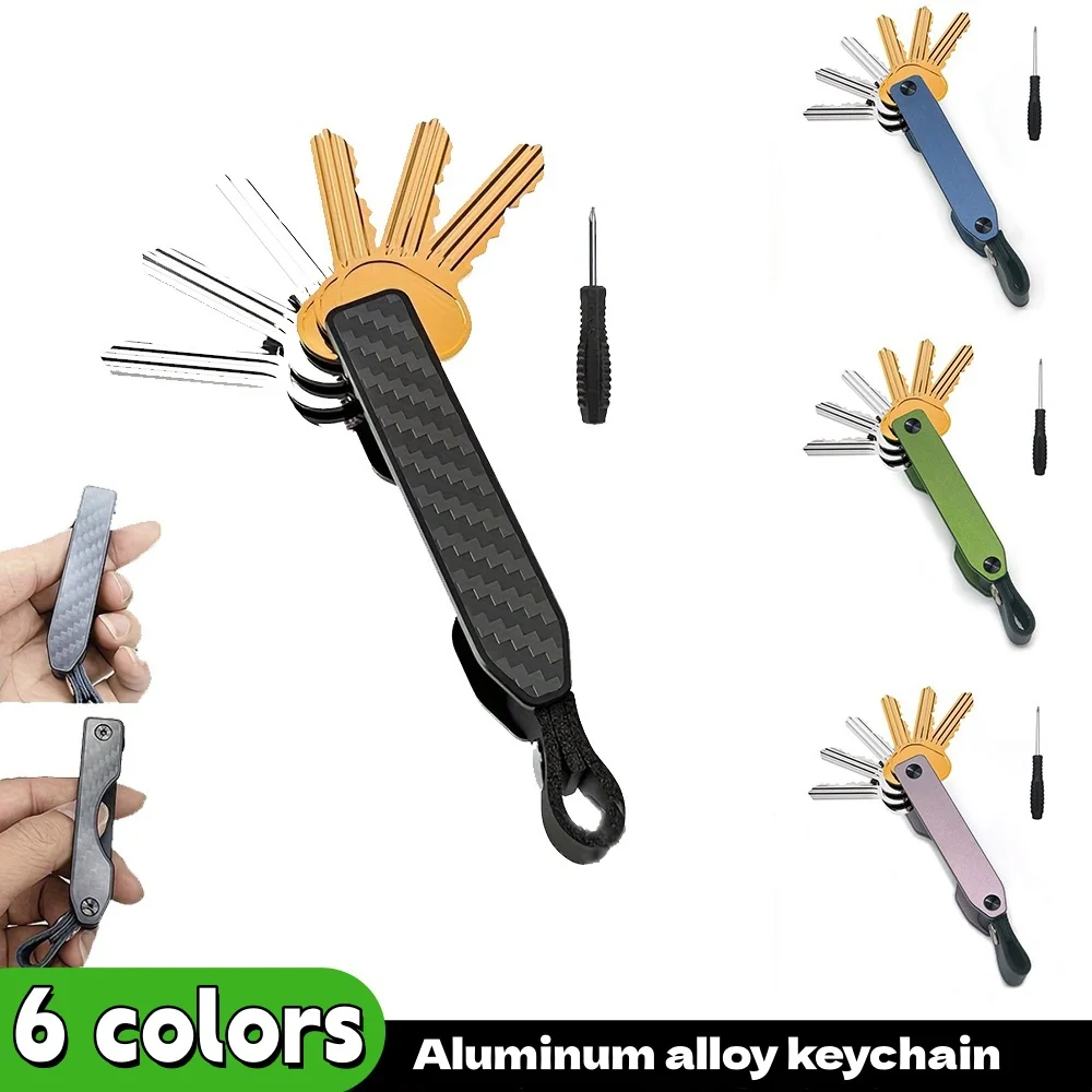 

Mini Key Organizer Keychain Holder - Compact KeyHolder for Keychain Case