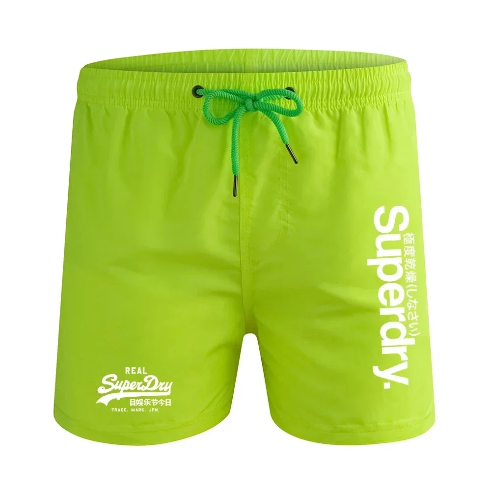 Pantalones cortos de playa de lujo para hombre, bañador de secado rápido para correr, novedad de 2024