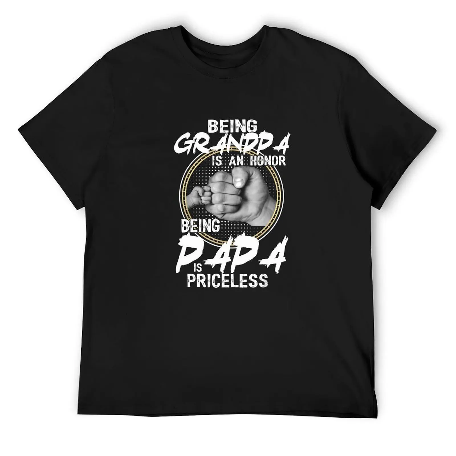 being grandpa is an honor being papa is priceless T-Shirt vintage anime shirt anime stuff mens champion t shirts