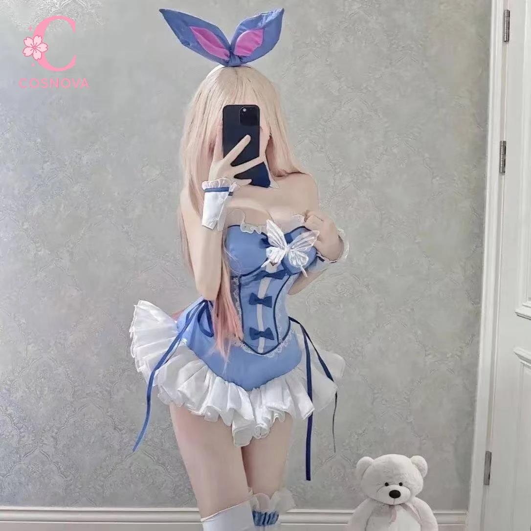 

My Dress Up Darling Marin Kitagawa Bunny Girl Cosplay Costume Women Anime Character Dress Double Ponytail Role Play Party Event