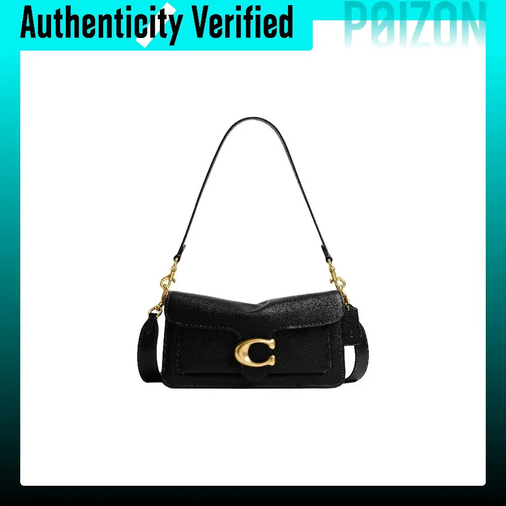 COACH Tabby Cow Leather Crossbody Bag, Shoulder Bag Medium Women's Black CCX04-B4BK