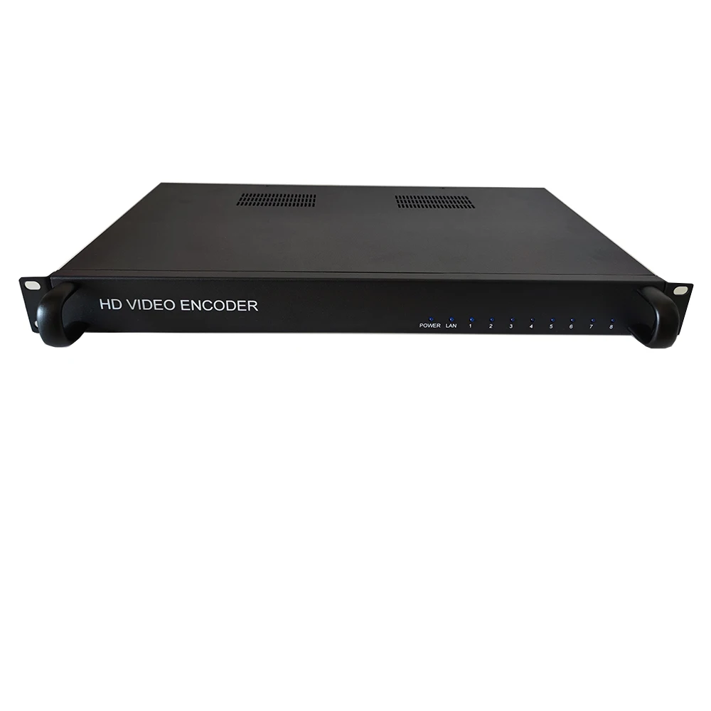 8-Channel Digital Tv Hd to Ip Support Rtmp Rtsp Http Ts Http Flv Hls Udp Multicast Rtp Multicast H265 Audio Video   Encoder