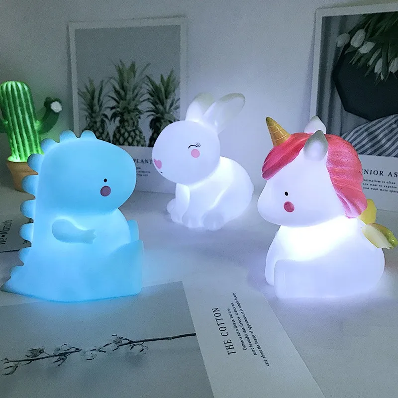 Lumières LED de dessin animé pour enfants, veilleuse de Noël, décoration de lune et d\'étoile, cadeau de jouet pour filles, lumières de chambre et de