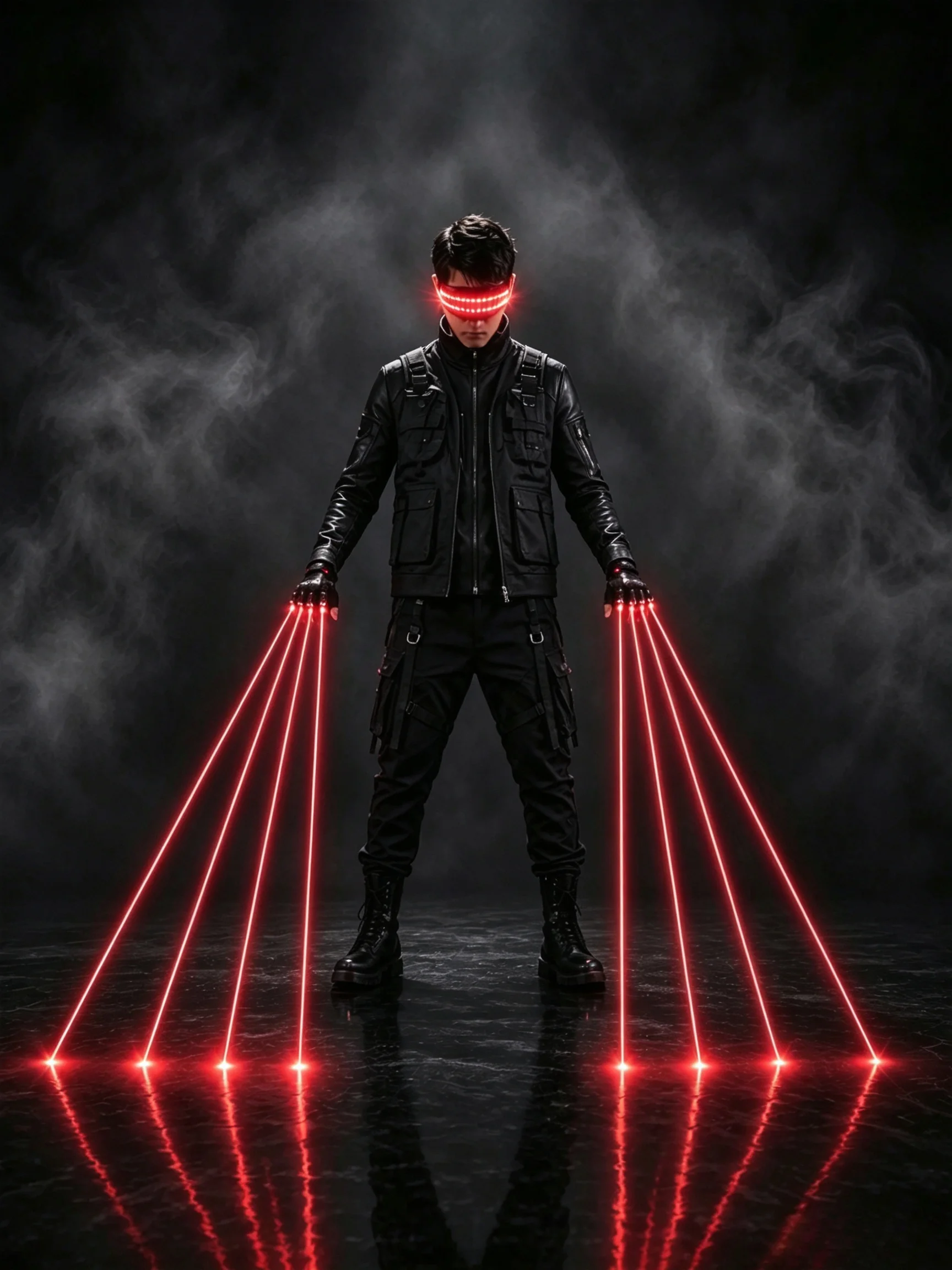 قفازات ليزر حمراء للعروض في ال - مراجعة Led Gloves Music وسعره