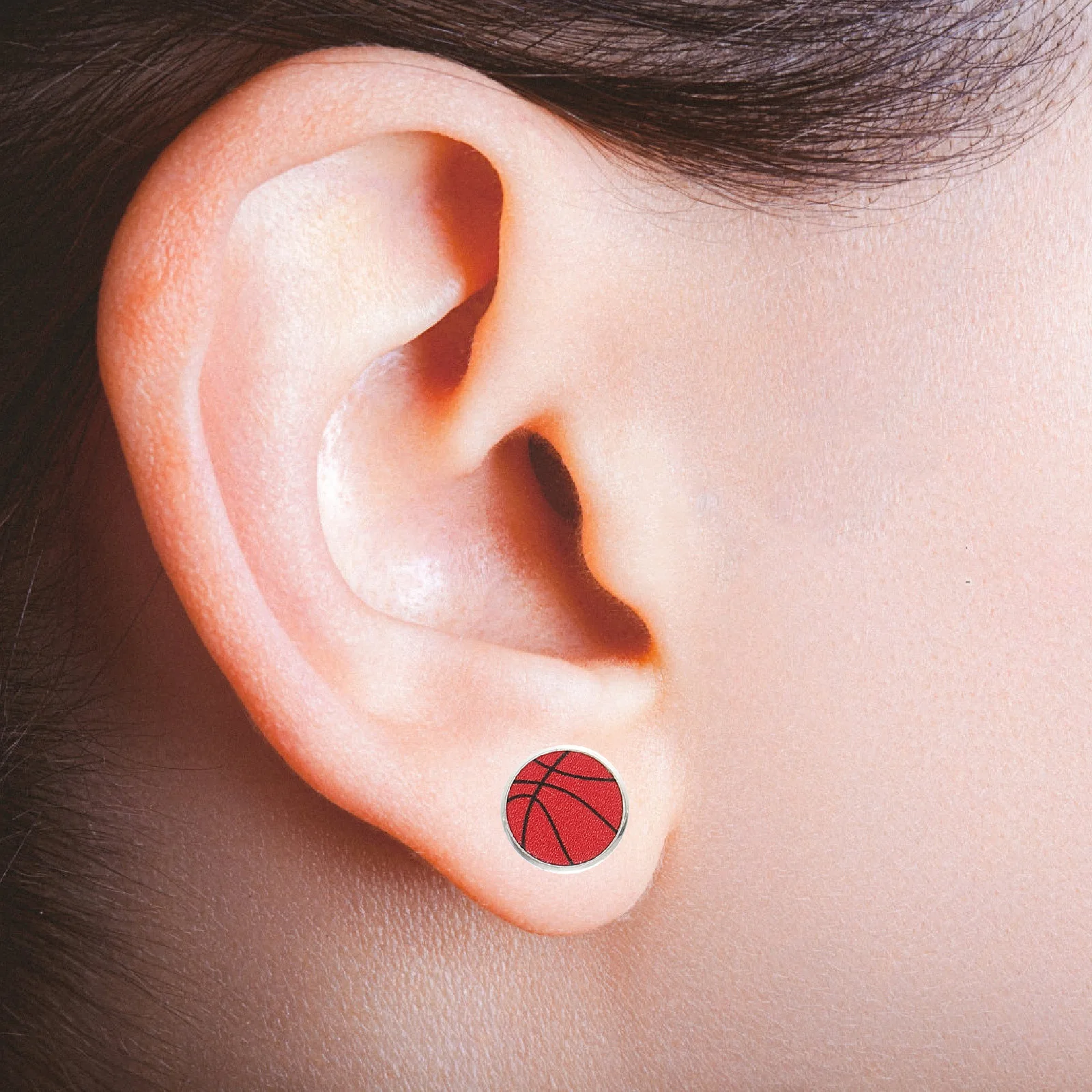 

8Pairs Sports Ball Stud Earrings Lightweight Versatile Fashion Daily Wear Baseball Softball Soccer Football Earrings for Women