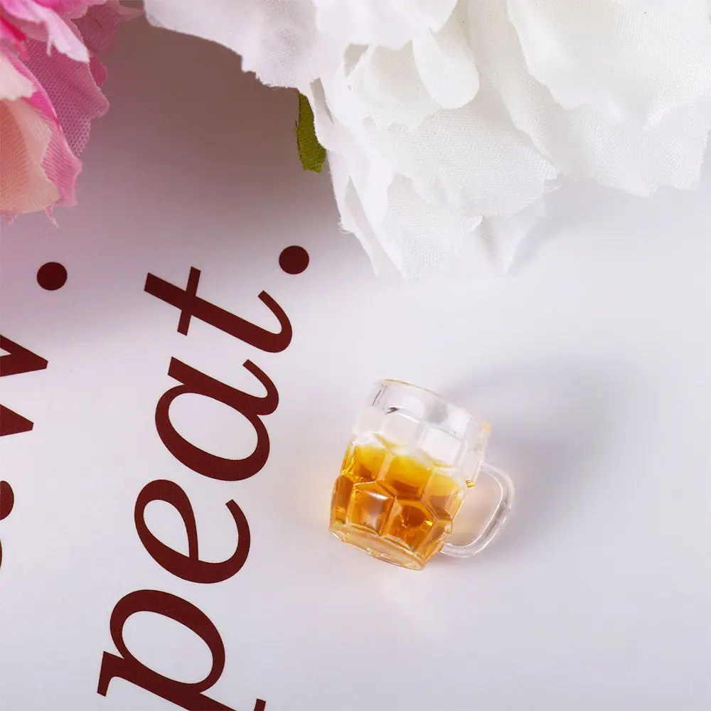 장식 Bjd Blythe 장식 인형 집 미니어처 맥주 컵 미니 맥주 머그잔 미니어처 장면 모델 미니 레몬 컵 음료 장난감