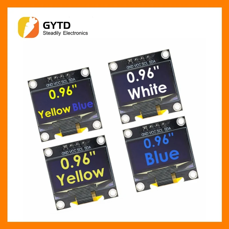 

Сертификация ROHS, последовательный белый Oled-дисплей 0,96 дюйма IIC SSD1315 128X64 I2C 12864 фонарей для Arduino