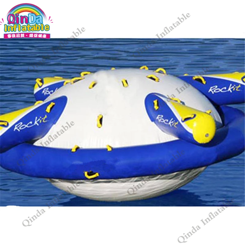 5M Giant Inflatable Water Gyroscope Inflatable Saturn Rocker For Swimming Pool Or Water Park Spinner Toy