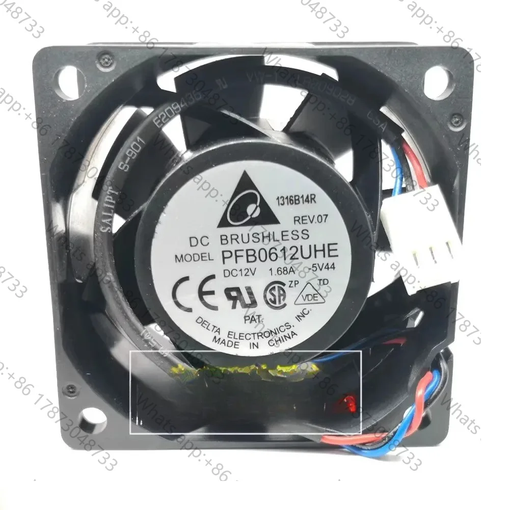 Tool PartsNew original PFB0612UHE 6038 12V 1.68A 6cm 3-wire server high airflow cooling fan