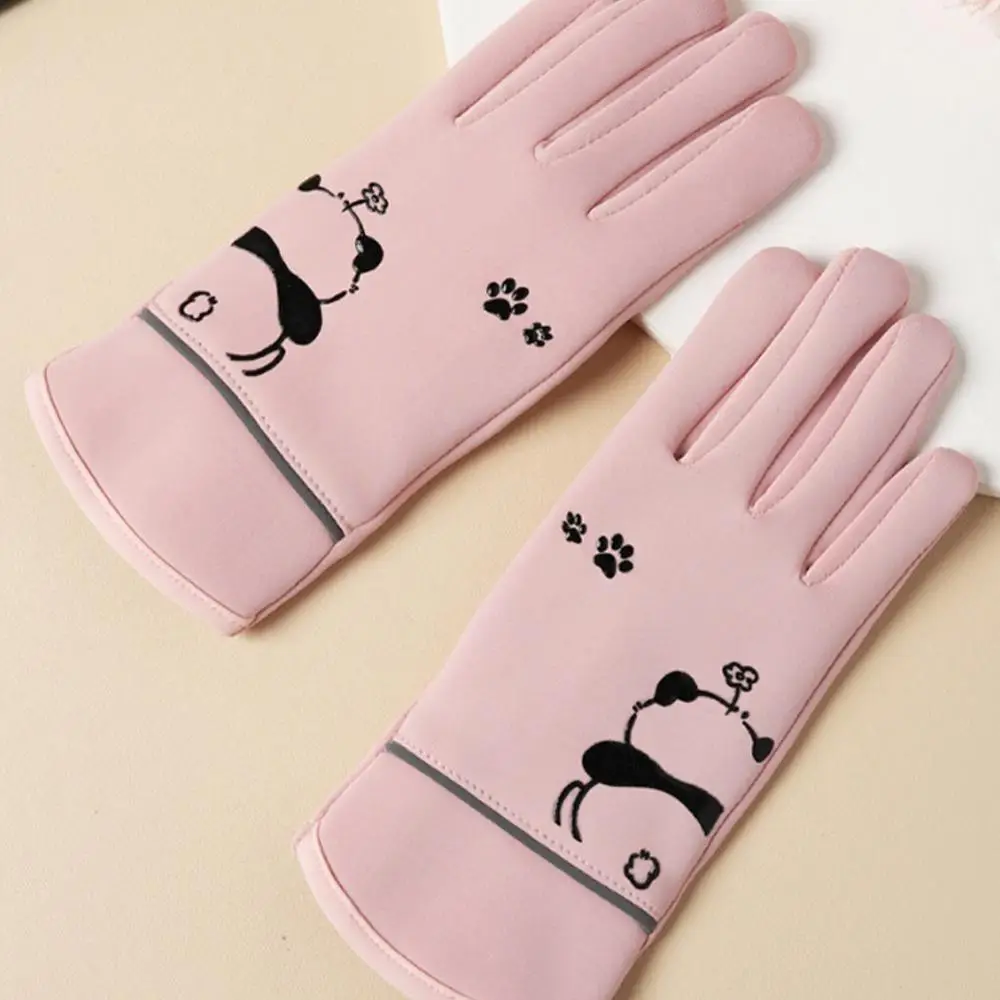 

Детские зимние перчатки, мягкие и удобные зимние перчатки на флисовой подкладке, тонкие велосипедные антиперчатки для верховой езды, спортивный дизайн, мультяшный Q4W2