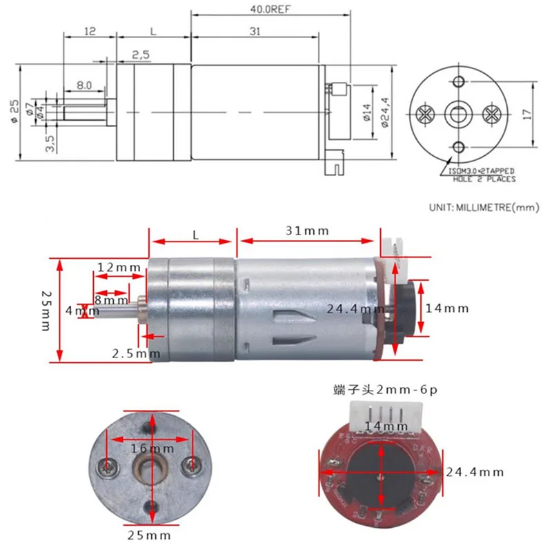 DC 6V 12V DIY Encoder Reductiemotor met Montagebeugel 65mm Wiel Kit Micro Snelheidsreductie Motor voor Art Auto Robot Model
