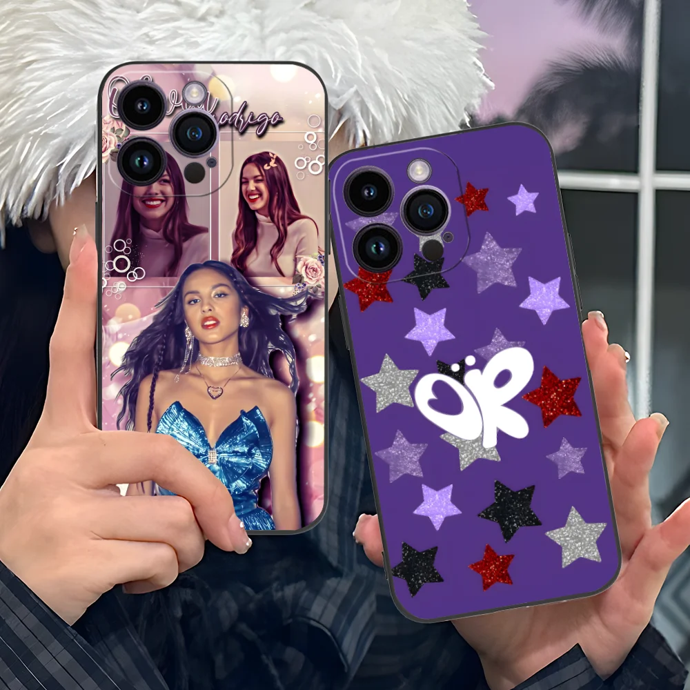 حافظة هاتف أوليفيا لهاتف آيفون 16 15 14 13 12 11 X XR XS 8 7 Pro Max Plus غطاء هواتف محمولة سوداء صغيرة للهواتف الذكية #2