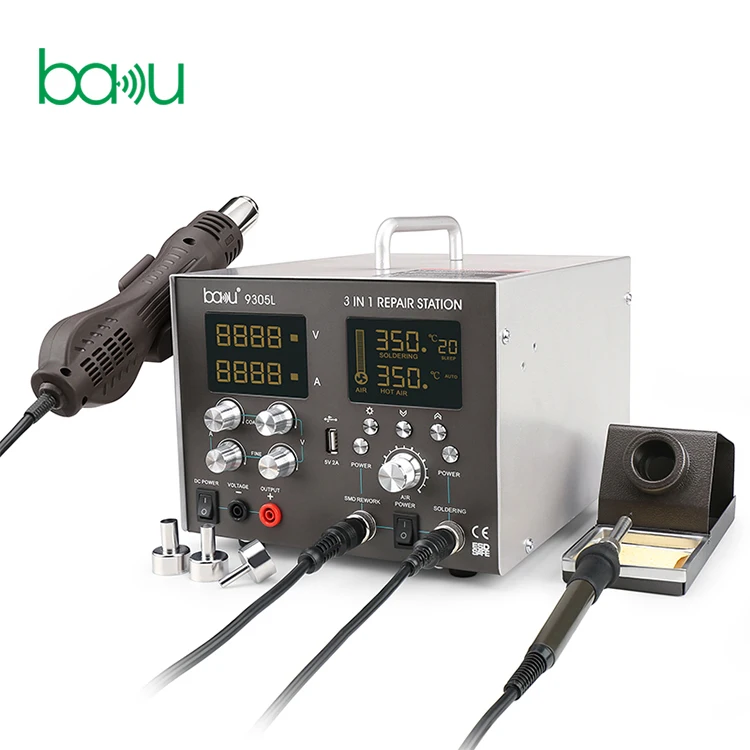 high quality laptop repair tools BAKU soldering rework station 3  1 made  Cha ba-9305L