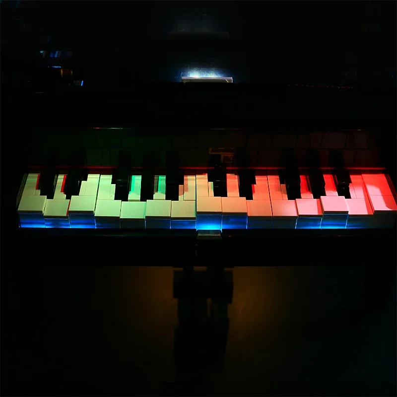 Kit luce LED RC fai-da-te per pianoforte a coda LEGO 21323 (solo luce LED, senza modello di blocchi)