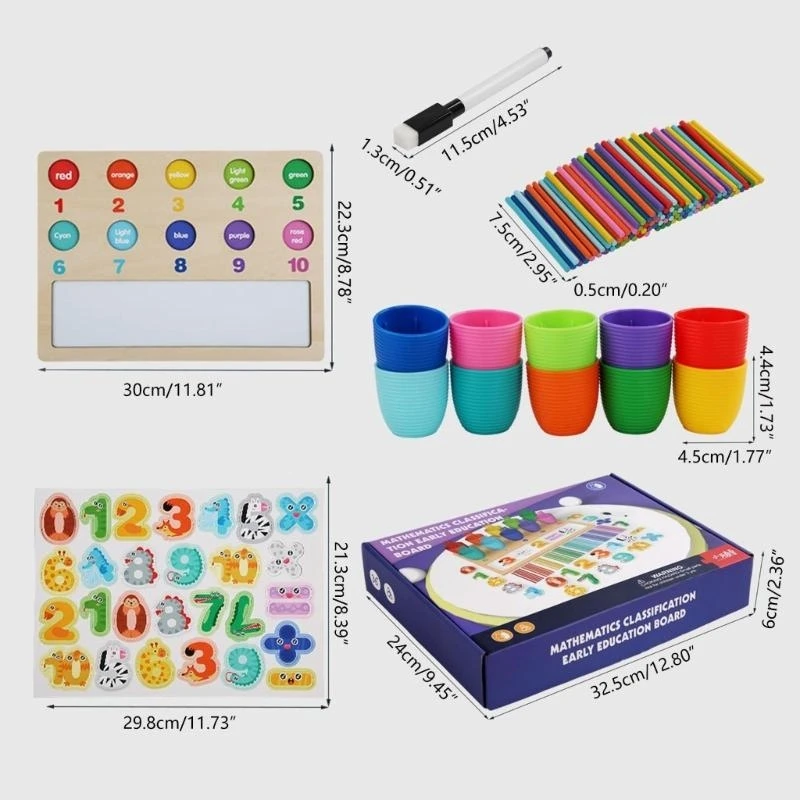 رقم اللون التعرف على لعبة تعلم لعبة تعليمية للأطفال 15UB #6