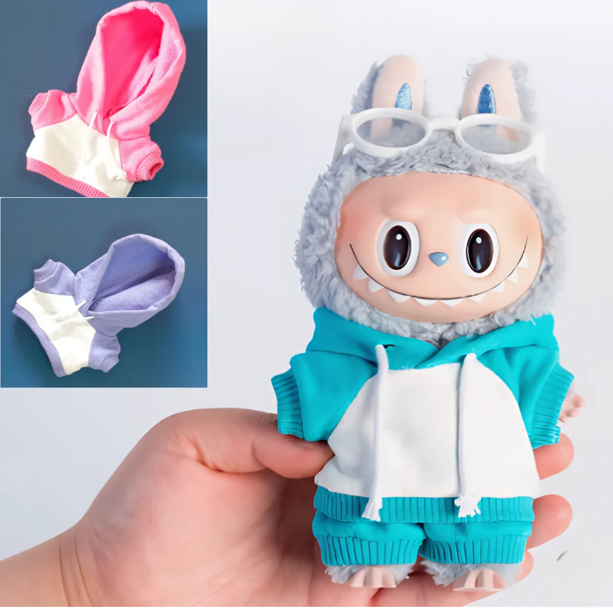 

Для 17 см Ropa Labubu мини-кукольная одежда модный наряд модный дизайн Labubu универсальная одежда прекрасный спортивный костюм с капюшоном