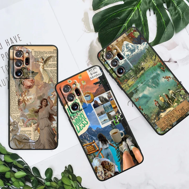 Puzzle Fashion Life Cool For Samsung Note 20 10 Ultra Plus A31 A14 A12 A70 A34 A25 A04 A05 A15 A24 5G Black TPU Phone Case