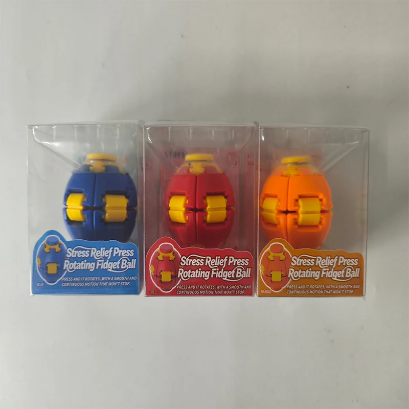 Color 3D Printing Decompression Ball Pressing and Rotating Dual-play Fingertip Gyro Office Portable Decompression Toy