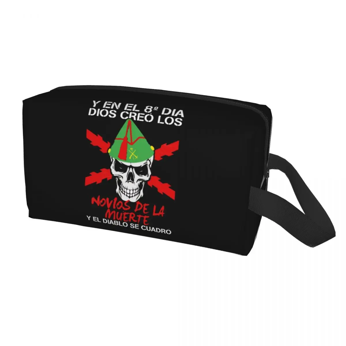 Spanish Legion Cosmetic Bag Women Cute Large Capacity Spain Coat of Arms Makeup Case Beauty Storage Toiletry Bags