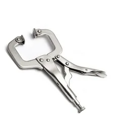 Universal Heavy-Duty Powerful Pliers, Manual Force Clamp, Fixed Pressure Circular Mouth Positioning, 6-inch C-type