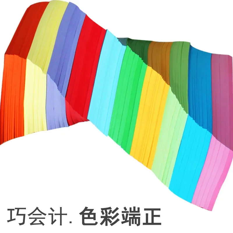 Wholesale colored paper 500 sheets of A4  A5 color printing copy office student pink yellow green hand fold a4 paper 500 sheets