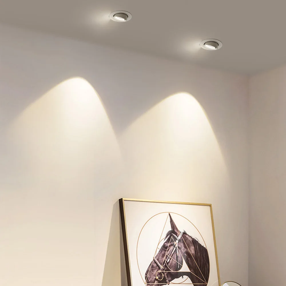 Dimmable LED Downlight Elephant Trunk Light Spotlight Embedded Clothing Store 360 Degree Rotation Adjustment Light 10W20W30W40W