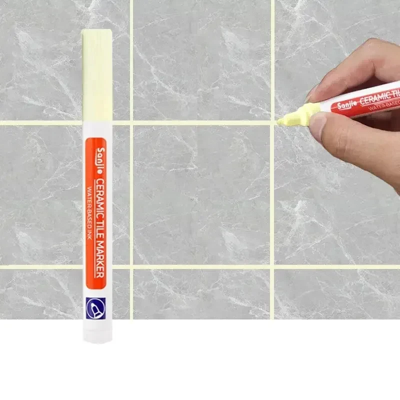 1/3 Stuks Waterdichte Witte Marker Pen Muur Naad Reparatie Tegels Grout Markers Pennen Vloer Badkamer Decontaminatie Kwast Gereedschap