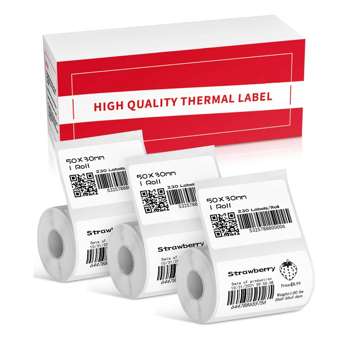 

Thermal Sticker Label, Multi-Purpose Self-Adhesive Tag for M110, M220, M108, M250, M260, M120, M200, M221, M150 Label Maker