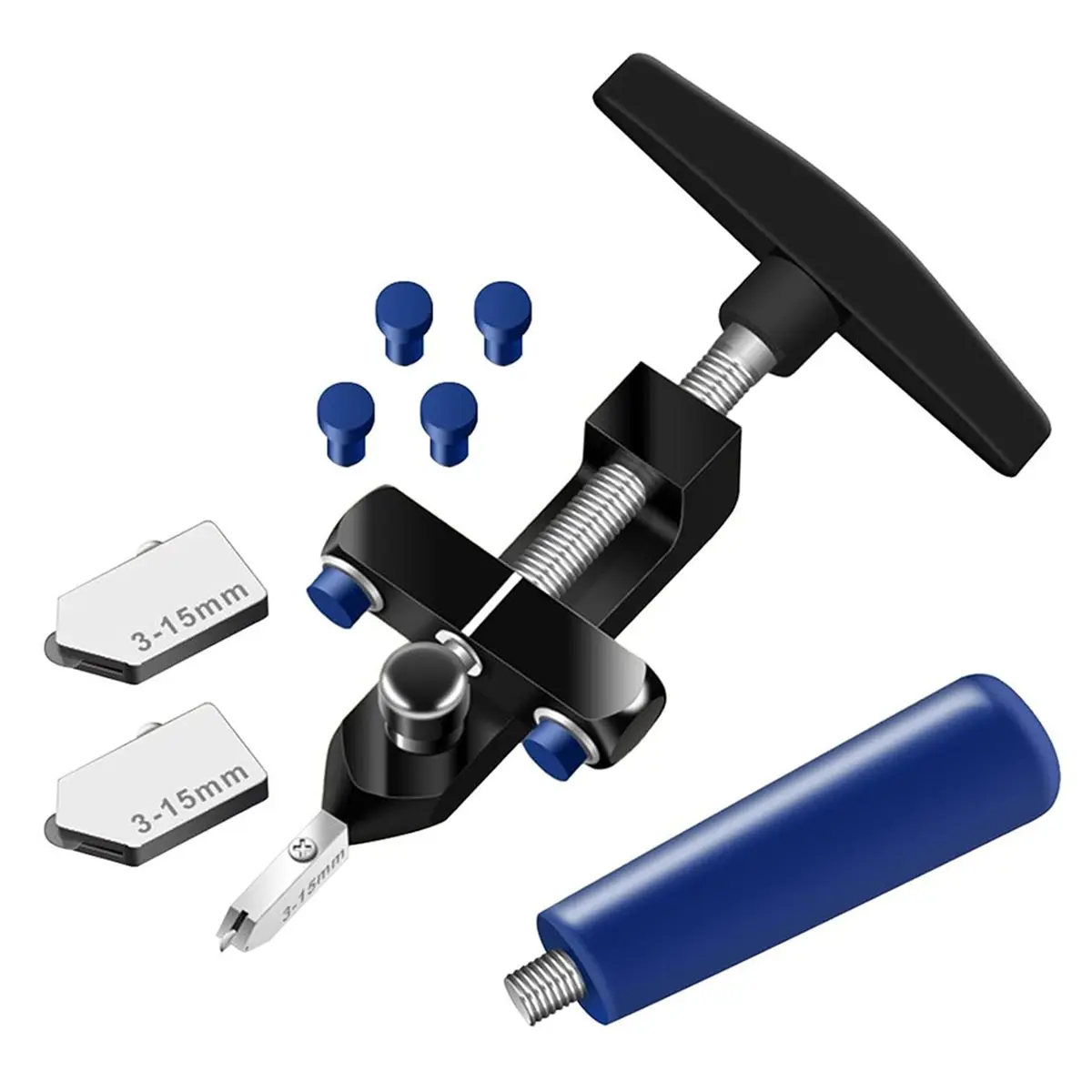 Budget-Friendly-2 in 1 Glass Tile Cutter Kit with Steel Blade for DIY, Ergonomic Handle, Wide Application